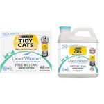 Tidy Cats Free & Clean Lightweight Cat Litter for Multiple Cats (5.44 kg + 2.72 kg)