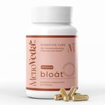 Menoveda Bloat - Gut Health & IBS Menopause Supplement For Women | Reduces Bloating, Indigestion & Burping | Gut Health & IBS Ayurvedic Capsules For Women - 60 Caps