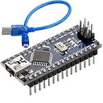 AZDelivery Mini AZ-Nano V3-Board ATmega328P Micro Controller Board ATmega328 5V 16MHz CH340 with Mini USB Cable, Including E-Book!