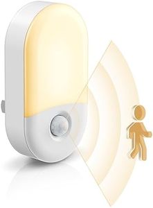 L LOHAS LED Motion Sensor Night Light, 2Pack, Motion Activated Night Light, Night Lights Plug into Wall Motion Sensor, 3000K Warm White, Adjustable Brightness 30/60LM, for Kids Adults Bathroom Bedroom