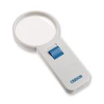 Carson Illuminated LED Lighted 4X Hand Held 3.0'' Aspheric Magnifier (SV-40), White
