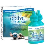 REFRESH OPTIVE FUSION Ophthalmic Solution, Dual-Action Formula, Dry Eye Relief, Contact Lens Compatible, 2X10ml