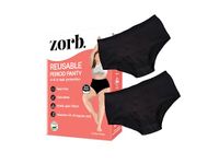 Zorb. Reusable Period Panty for Women | Cotton, Spandex | Comfortable Period Panties for Women Leak Proof | Absorbs Heavy Flow 4X of Sanitary Pad Black, XL (PO2)