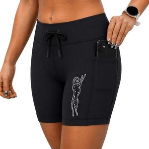 Sprints Womens Flexion 5" Compression Shorts with Pockets, Drawcord & Silicone Lined Hem (US, Alpha, X-Large, Regular, Regular, Stealth Black)