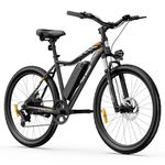 5TH WHEEL Electric Bike for Adults, 750W Peak Motor, 468WH Removable Battery, 37KMH Speed, 70KM Range, 26" Commuting & Mountain E-Bike, 9-Speed Gears, Front Suspension, Color LCD Display