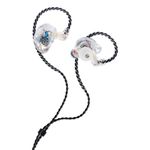 Stagg Professional Quad Driver In Ear Monitors, High Resolution, Sound Isolating, Transparent