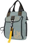 Farm Blue Pilots Flight Gear Bag Parachute Style Helmet Crossbody Sling Gear Bag- F-15 Grey