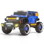 JN Creations 12V 4 Wheel Drive Electric Battery Powered Ride ON Jeep KP 906 is Made (Blue)