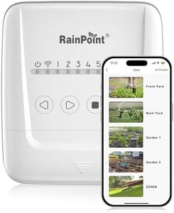 RAINPOINT WiFi Sprinkler Controller 8-Zone- Weather Based Smart Sprinkler Controller, Easy Install APP Control Irrigation System, Sprinkler Timer for Garden & Lawn