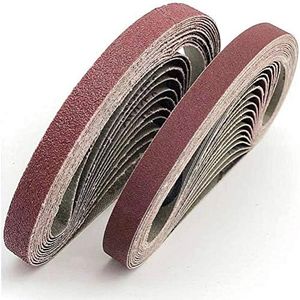 FEIHU Sanding Belts 13x457 mm.Aluminum Oxide Sanding Belt Assorted.Each 6X 40/80/120/180/320.Sanding Belt Set, for Belt Sander (30 Pieces)