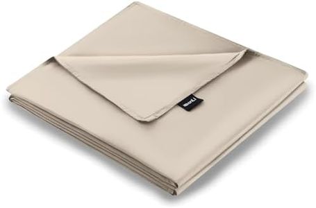ZonLi 80"x87" Khaki Duvet Cover, Oeko-texCertified 100% Cotton, King Size RemovableDuvet Cover for Weighted Blanket