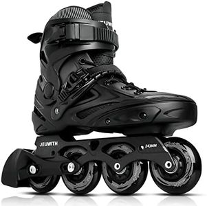 Inline Skates for Women Men, Outdoor Street Blades Roller Adult Male Female, Professional Fitness Roller Skates Blades for Unisex (Black)