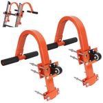 Ladder Hook Short Ladder Stabilizer Heavy Duty Ladder Accessories for Roof Ladder Roof Hook with Wheels 2 Pack