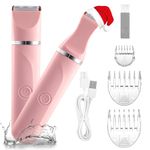 Bikini Trimmer Women Electric Lady Shaver for Women,Lady Shaver For Women,Bikini Trimmer For Bikini Arms Legs Underarms,Replaceable Snap-In Ceramic Blades,IPX7,Wet and Dry Use