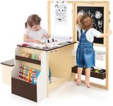 Maxmass Kids Art Table and Bench Se