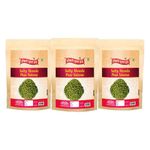 OKHLI MUSAL BRAND Sing Hara Matar Green Salty Masala Peas Watana | Organic DIET Bhuna Hara Matar Green Salty Masala Peas Vatana Chakhna Namkeen Snacks | Green Matar Roasted Spicy Peas-280g*3Pack