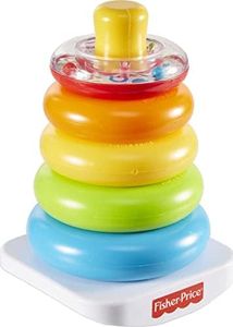 Fisher-Price Rock-a-Stack, classic roly-poly ring stacking toy for baby and toddler ages 6 months and older