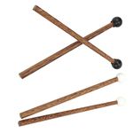 Rubber-Tipped Drumsticks Steel Drum Short Rubber Mallets Steel Tongue Drum Mallet Children'S Rubber Drumstick Percussion Instrument Parts Musical Instrument Accessories 16.5Cm, Pack Of 4