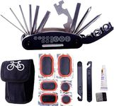 Evanc Cycle Bike Puncture Repair Tool Kits - 16 in 1 Multifunction Bicycle Mechanic Fix Tools