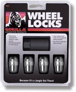 Gorilla Automotive 71631N Acorn Wheel Locks (12mm x 1.50 Thread Size) - Pack of 4