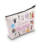 MEIKIUP Singer Inspired Gift SG Fans Makeup Bag Music Lover Gift Singer Merchandise Travel Cosmetic Bag Music Lyrics Gift (CA Team Se-len Bag)