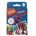 Mattel Games UNO The Amazing Spider-Man Card Game for Kids, Adults & Family with Deck & Special Rule Inspired by the Marvel Comic Book Series, HXY08