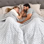 Bearhug Electric Blanket King Size 100" x 90", Dual Controller Heated Blanket, Warm Faux Fur & Soft Sherpa, 10-Heat Levels & 1-12H Auto Off, 5 Year Warranty, Over-Heat Protect, ETL, Machine Washable