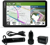 Garmin dēzl OTR710, Large, Easy-to-Read 7” GPS Truck Navigator, Custom Truck Routing, High-Resolution Birdseye Satellite Imagery with Wearable4U Power Pack Bundle