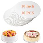 10 PCS Round Cake Board, White Cake Board 10 inch, White Cake Plate, Premium Cake Boards for Wedding Birthday Party, Cakes and Tarts