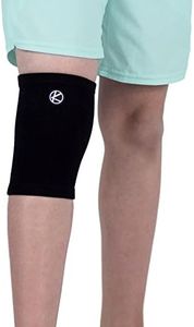 KARM Kids Knee Brace Sleeve - Youth Knee Compression Sleeve for Children - Boys & Girls | Child Knee Support for Knee Pain & Sports & Football & Basketball & Gymnastics (Black)