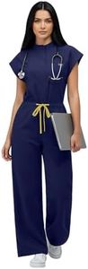 VIAOLI Women Scrubs Jumpsuit for Women One Piece Nurse Uniform