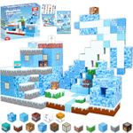 Magnetic Blocks - 100PCS Magnetic Blocks Build Frozen Castle Magnet World - Magnetic Toys for Montessori Toddler Christmas Birthday Gifts - STEM Sensory Toys for 3 4 5 6 7 8 9 10 Year Old Girls