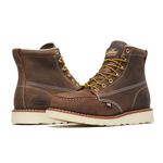 Thorogood American Heritage 6” Steel Toe Work Boots for Men - Full-Grain Leather with Moc Toe, Slip-Resistant Wedge Outsole, and Comfort Insole; EH Rated, Crazyhorse, 12