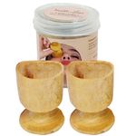 HealthAndYoga® ChillEyes Neem Wood Eye Wash Cup (Pack of 2)- Ayurvedic Benefits- Refreshes & Washes impurities from Eyes- Smooth Carved- Relieves eye strain, redness, irritation- For Whole Family