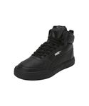 Puma Unisex-Adult Caven Mid WTR Black-Black-Silver-Ebony Sneaker - 10 UK (38584401)