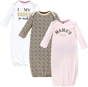 Hudson Baby Baby-Girls Cotton Gowns, Leopard Mamas Mini, Preemie-Newborn