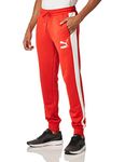 PUMA Men's Iconic T7 Track Pant (Available in Big and Tall Sizes), High Risk Red-ah21, Medium