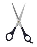 PROFESSIONAL Pro Barber Cut Hair Cutting Scissor Smooth And Comfortable For Men, Women & Kids, For All Hair Types-Academy Line Hairdressing Scissor (Black, 7-Inch)