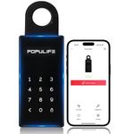 【2024 Updated Version】 Populife Smart Key Lock Box for Outside, Wireless Lock Box for House Key, Hide a Key Outdoor, Electronic Digital Lockbox for Realtor Airbnb Smart Bluetooth Padlock, No Wifi Need