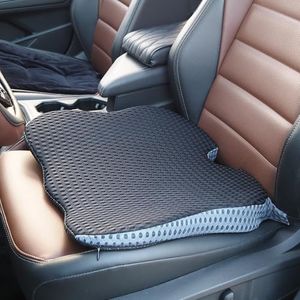 Car Seat Cushion for Driving, Wedge Memory Foam Cushion for Office Chair, Car Seat, Airplane, Gel Enhanced Seat Cushion, Non-Slip Soft Seat Cushion for Sciatica & Back Pain Relief Pad (Black-Wedge B)