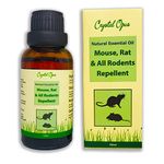 Makes 10+ litres of Mouse, Rat & All Rodent Repellent Spray. Peppermint Oil Based. Tried & Trusted. Including Eucalyptus, Citronella, Lemon, Chilli, Lavender & Clove. Ultra-Effective Safe Deterrent.