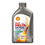 Shell Helix Ultra 5W-40 API SN Fully Synthetic Engine Oil for Petrol, Diesel, CNG/LPG Cars(1 L)