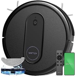 Vactidy Nimble T7 Saugroboter mit Wischfunktion mit 2800Pa Saugkraft, Wischroboter mit 120Min Laufzeit, Staubsauger Roboter mit Wischfunktion mit Alexa&App&Siri Steuerung für Tierhaare/Teppich