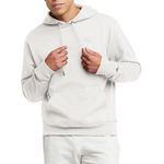 Champion Men's Powerblend Pullover Hoodie, White, Medium