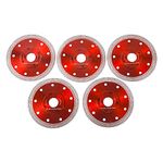 Tysun 5Pcs 4.5" Diamond Saw Blade Tile Blades Cutting Disc Wheel for Cutting Porcelain Tiles Granite Marble