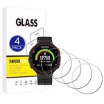 X-Dision [4 Pack] Compatible with Garmin Forerunner 235 230 225 220 630 620 Screen Protector,2.5D Protect Film[9H Hardness,Case Friendly,Shatter-proof]Premium Accessories Tempered Glass Film