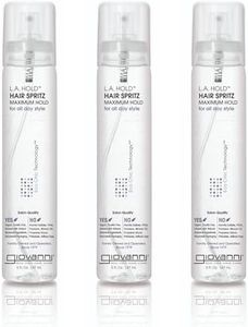 GIOVANNI L.A. Hold Hair Spritz - Maximum Hold Styling Spray, Lightweight, Lauryl & Laureth Sulfate Free - 5 oz (Pack of 3)
