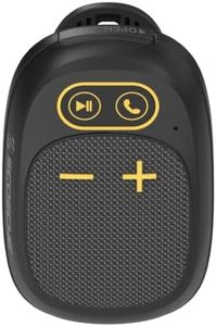 Scosche Magnetic Clip-On Wearable Bluetooth Speaker with Built-in Mic for Hands-Free Calls, IP65 Waterproof & Dustproof Jobsite Speaker for Work and Outdoors, Compact and Lightweight Portable Design