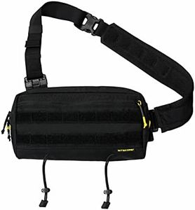 NITECORE SLB03 Convertible Crossbody Sling Shoulder Bag Chest Bag Waist Pack for Men Women with NITECORE Patch, Black