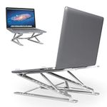 M Timmono Laptop Stand Adjustable Laptop Riser Ergonomic Laptop Tray for Tablet & Laptop (10inch - 15.6inch) for iPad, for MacBook Pro/Air, Surface Laptop, Samsung, HP Notebook